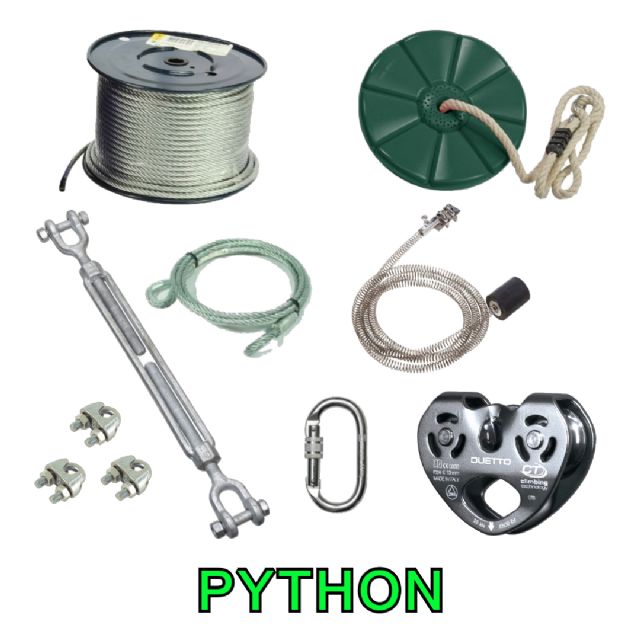Python Garden Zip Wire Kit